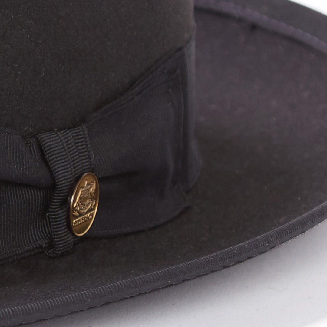 Whippet Wool Fedora Black