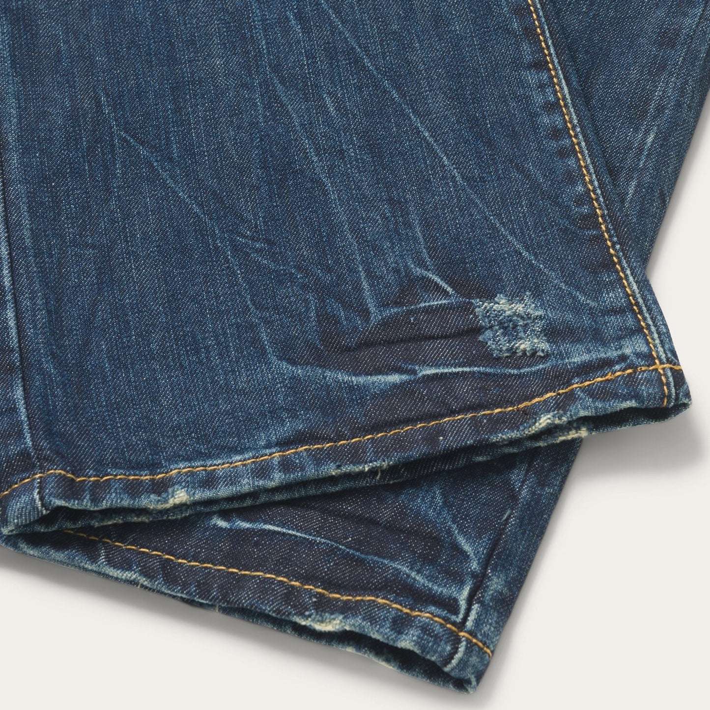 1014 Fit Destructed Dark Wash Jeans Blue