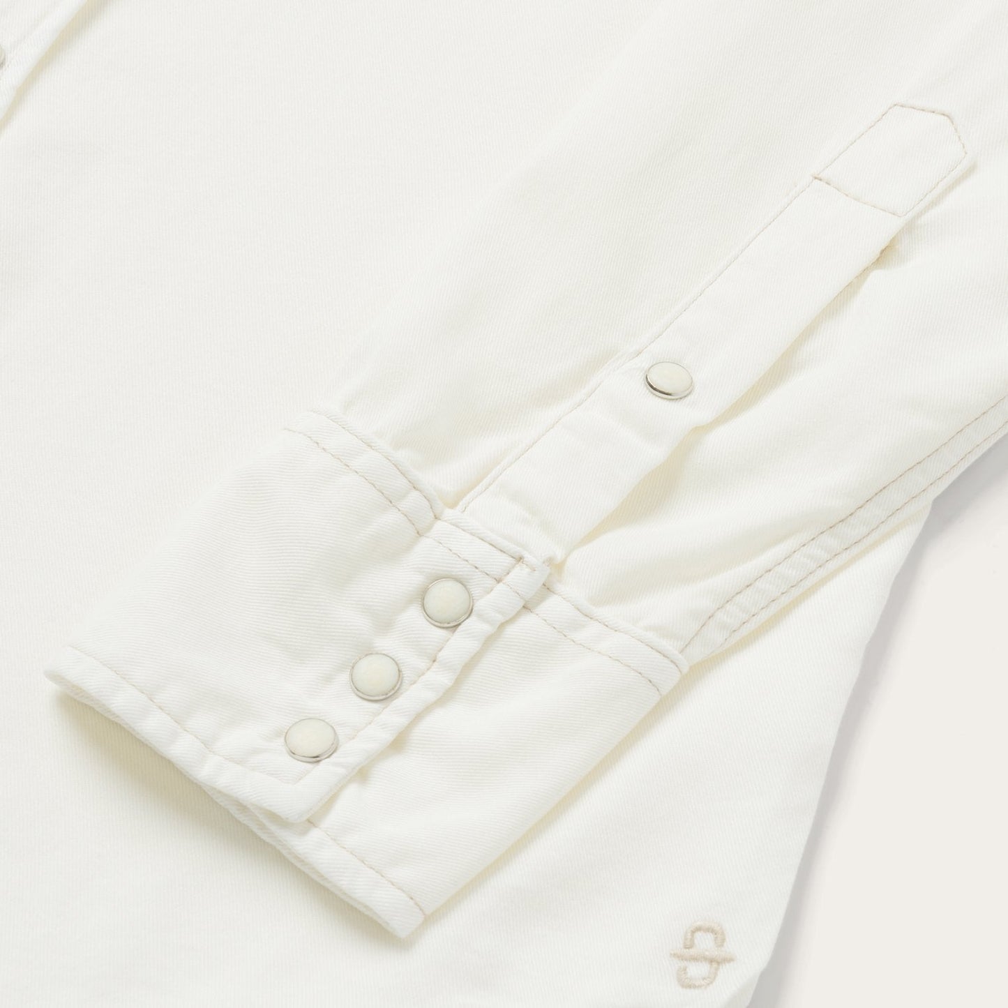 Cream Twill Shirt White