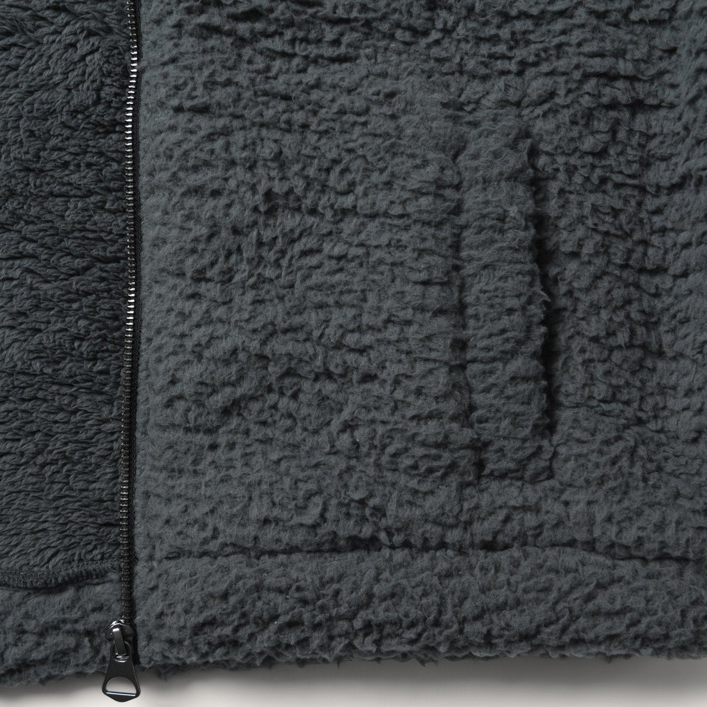 Fuzzy Teddy Bear Fleece Jacket Grey