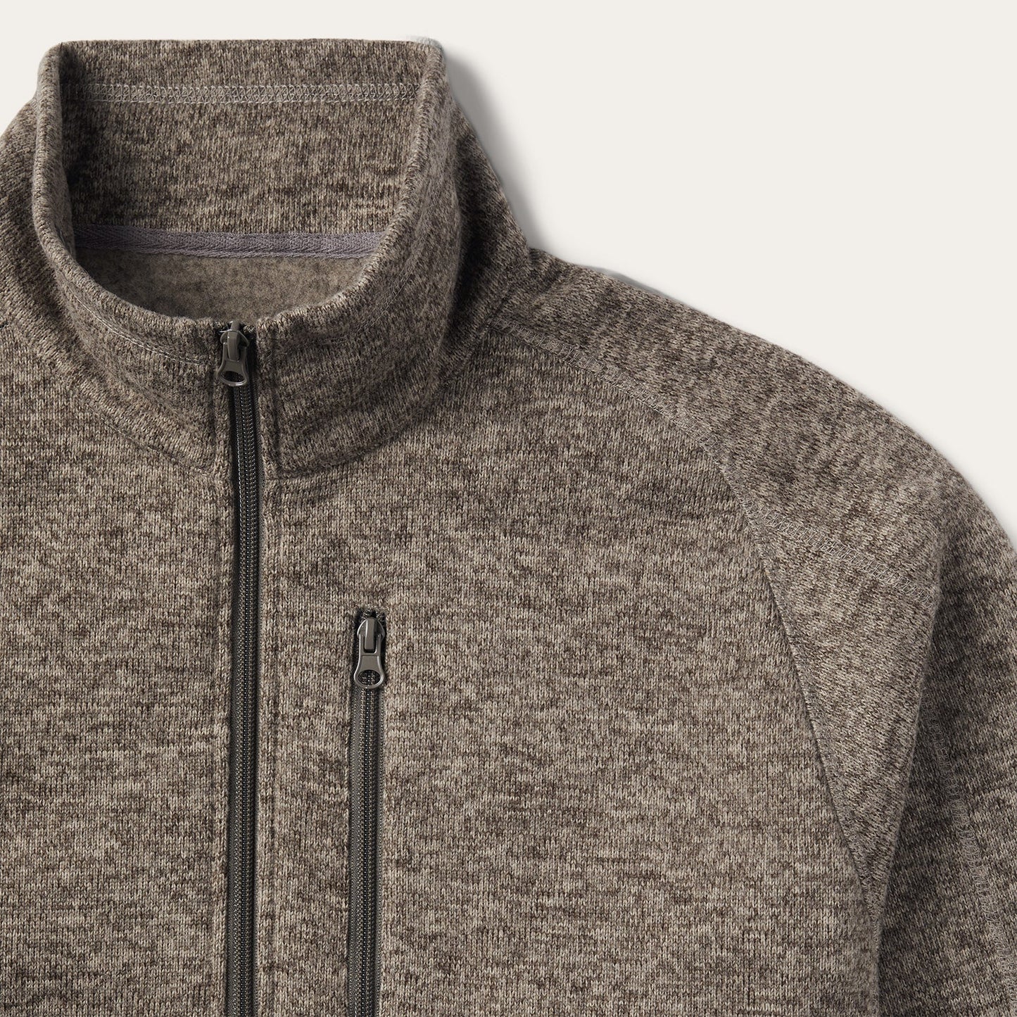 Tan Bonded Knit Sweater Tan