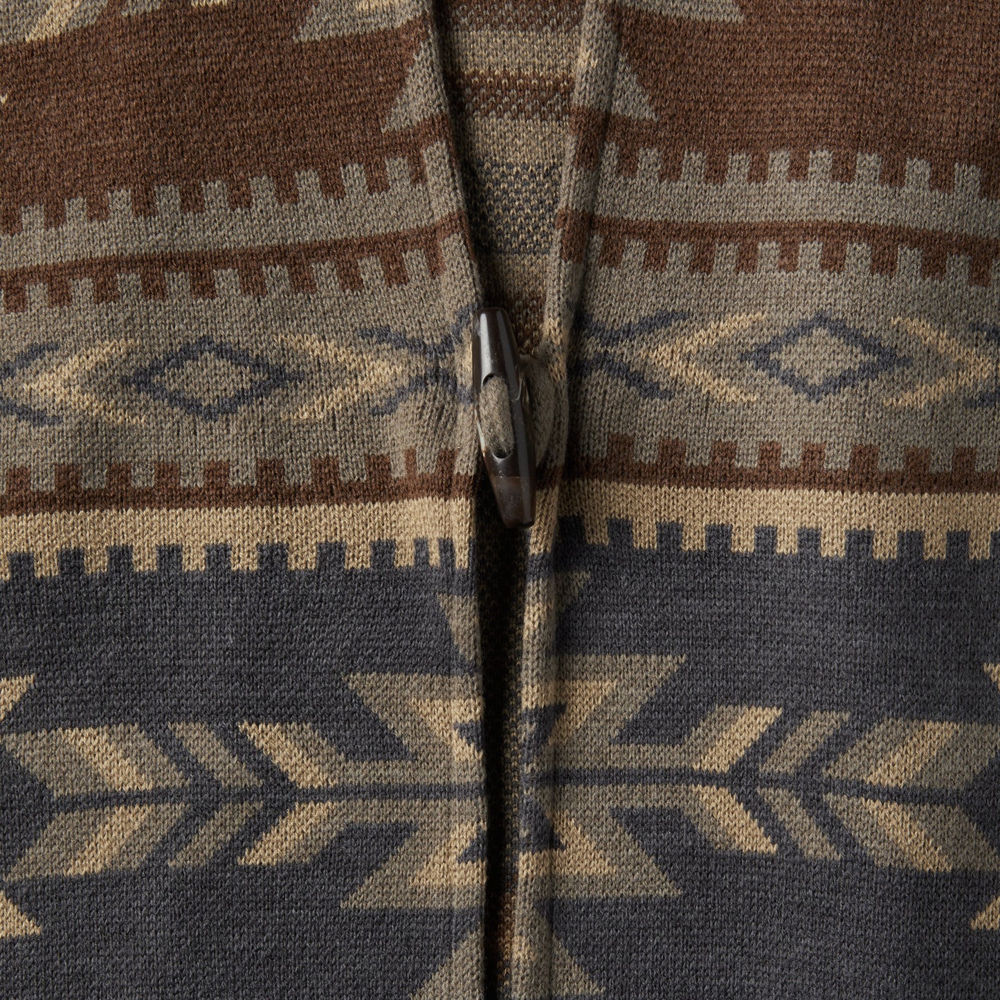 Aztec Print Sweater Poncho Multi
