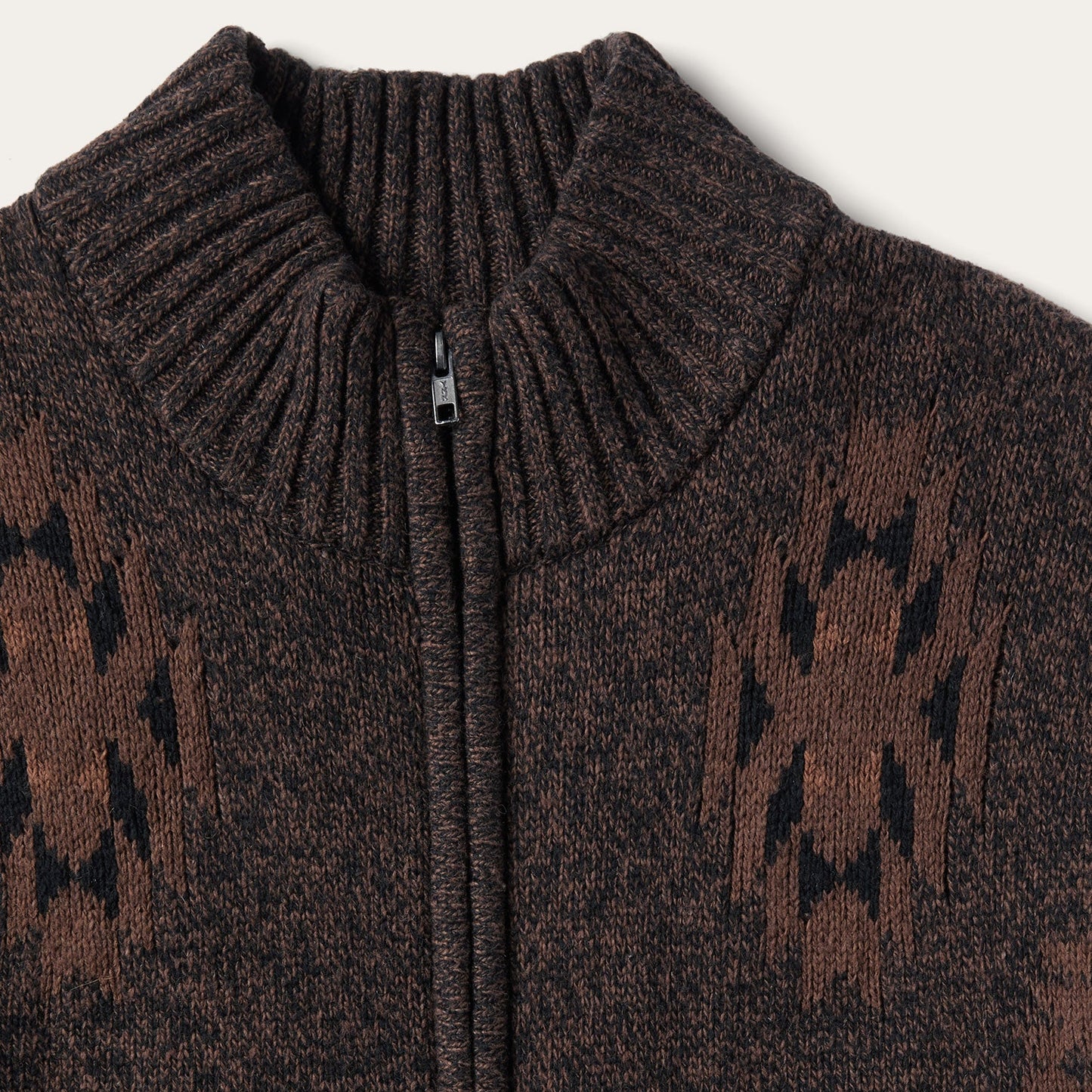Vertical Aztec Cardigan Brown