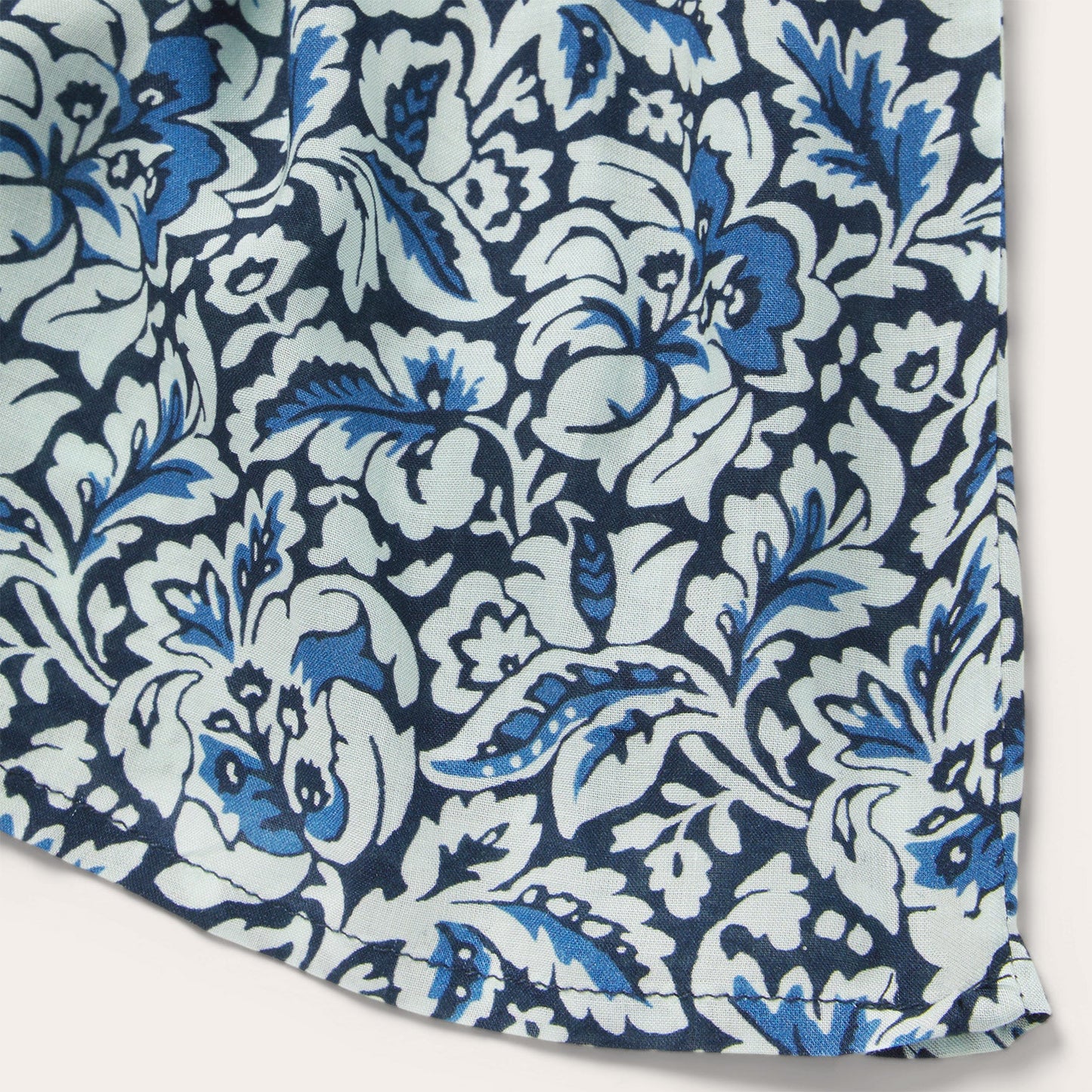 Indigo Tapestry Print Prairie Dress Blue
