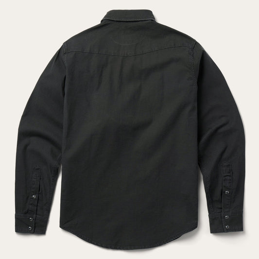 Charcoal Corded Denim Shirt Grey