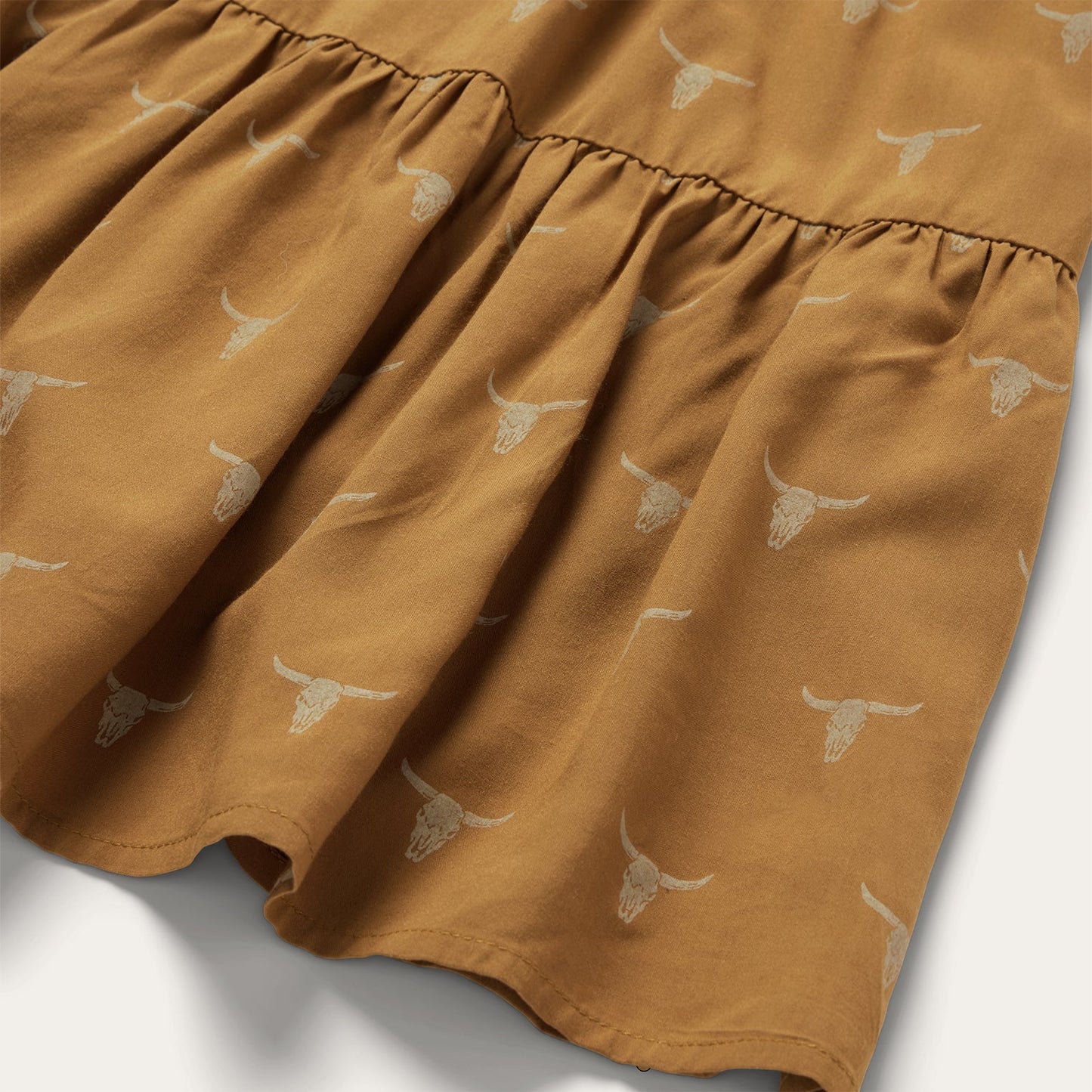 Mojave Longhorn Print Dress Brown