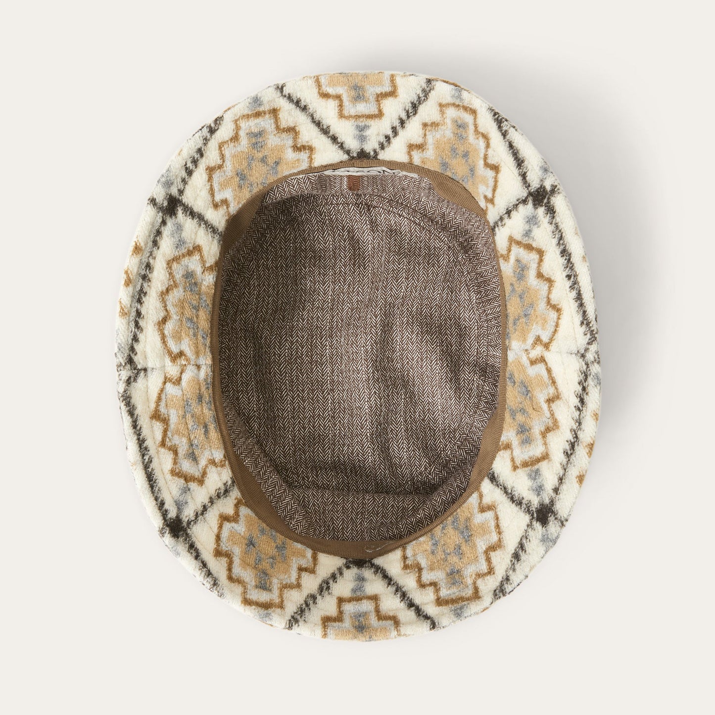 Navajo Jersey Bucket Hat Off White / Beige