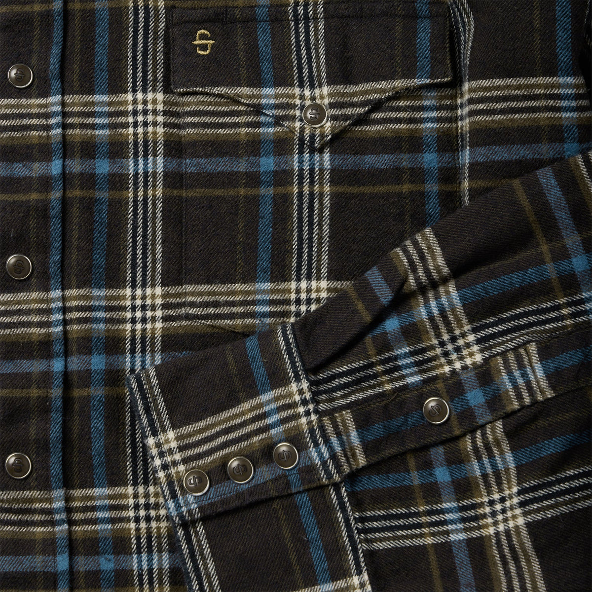 Brown Plaid Flannel Western Shirt Brown