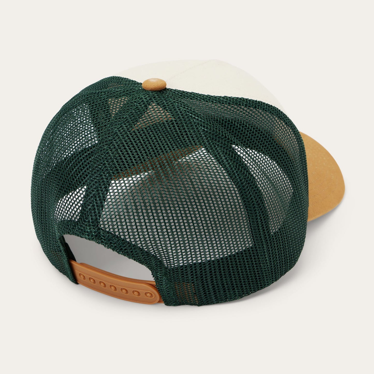 Fishing Patch Trucker Cap Off White / Tan / Green