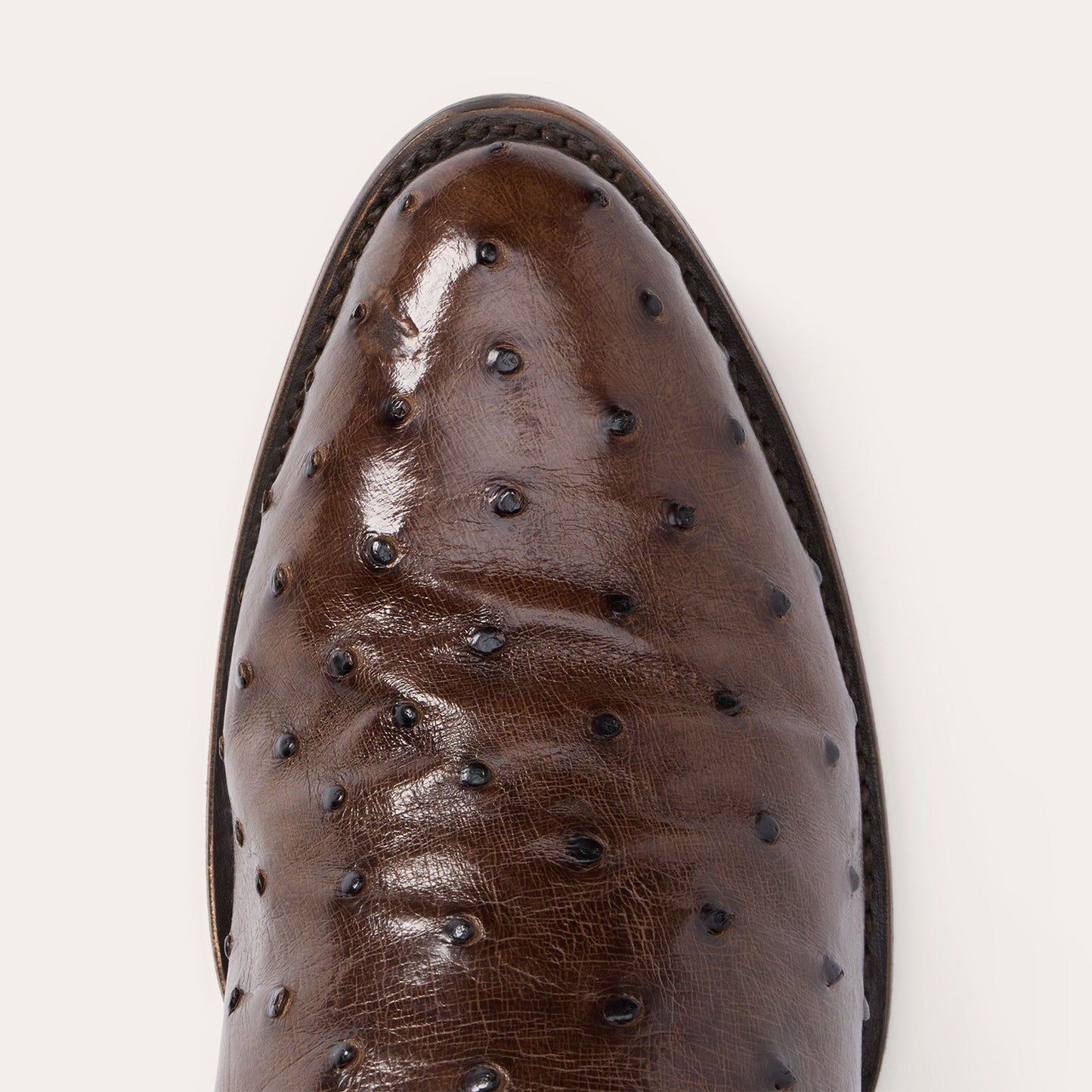 Chisholm Ostrich Boots Tobacco