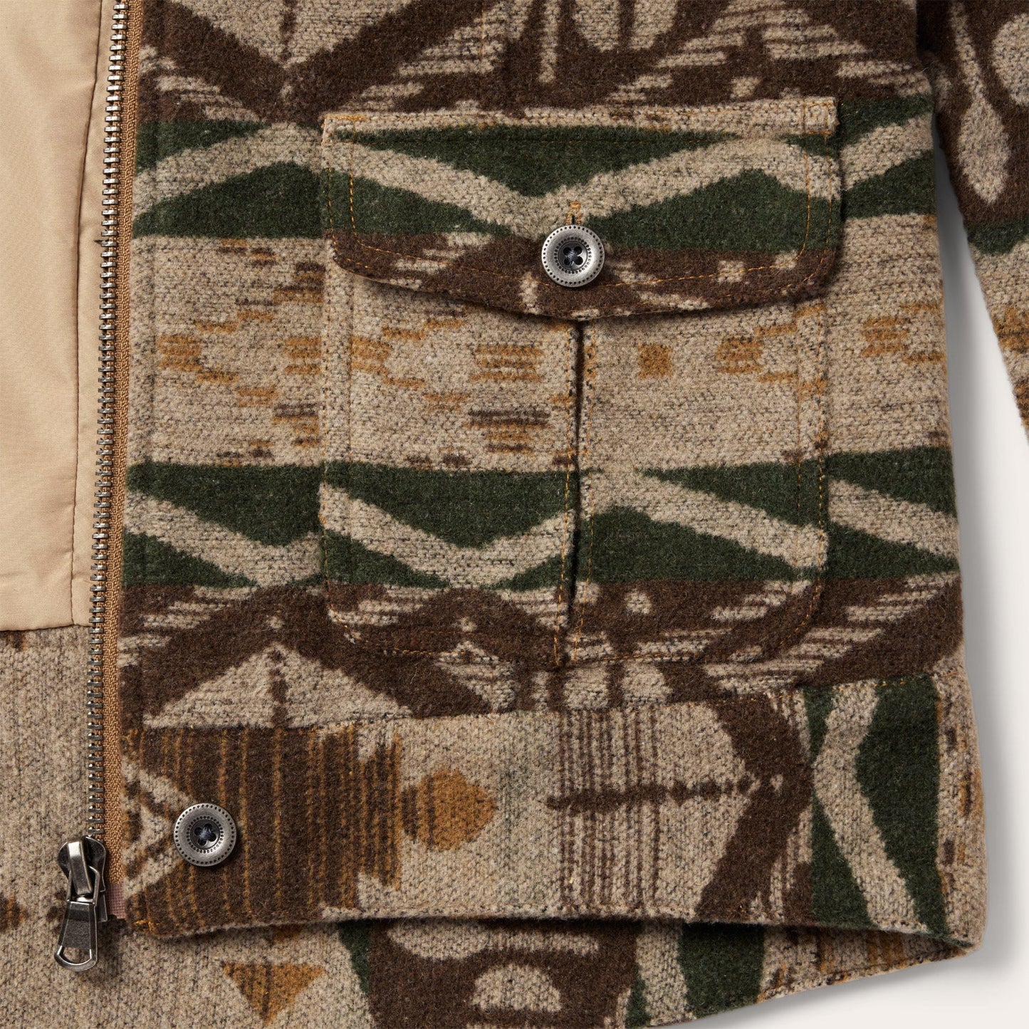 Southwestern Flannel Jacket Brown