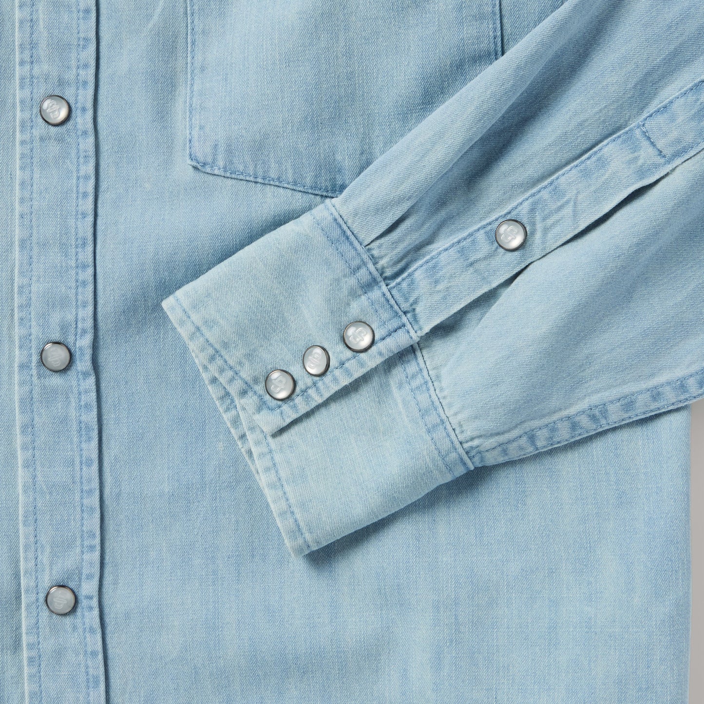 Chambray Oxford Western Shirt Blue