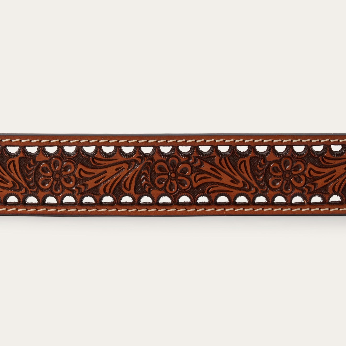 Women's Tooled Belt Natural