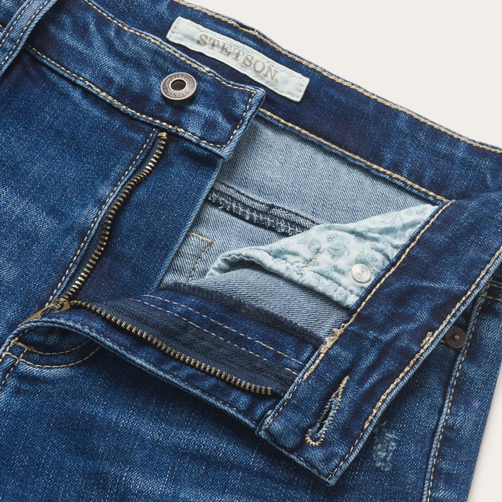 902 High Waist Slim Fit Jean Blue | Women Stetson Denim