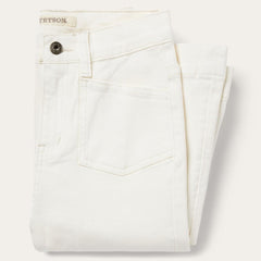 921 High Rise Flare Fit Jean White | Women Stetson Denim
