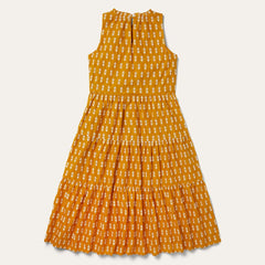 Aztec Dress Yellow | Women Stetson Midi