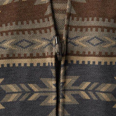 Aztec Print Sweater Poncho Multi | Women Stetson Sweaters