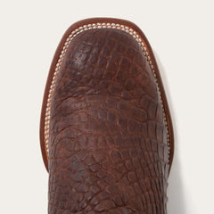 Big Horn Tobacco Alligator Cowboy Boot Brown | Men Stetson Exotics