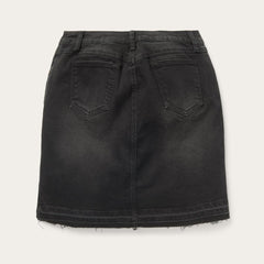 Black Denim 5-Pocket Skirt Black | Women Stetson Skirts & Shorts