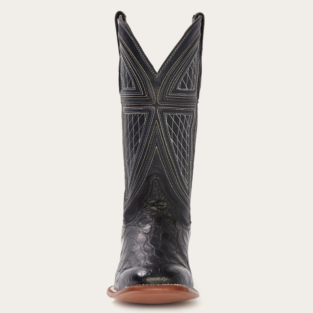 Black Falls Alligator Cowboy Boot Black | Men Stetson Western