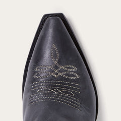 Blair Corded Side Zip Cowboy Boot Black | Women Stetson Western