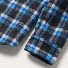 Blue Plaid Quilted Shirt Jacket Blue | Men Stetson Jackets