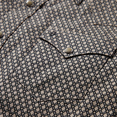 Brown Diamond Print Western Shirt Brown | Men Stetson Western Shirts