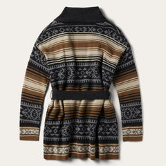 Brown Serape Belted Cardigan Brown | Women Stetson Sweaters