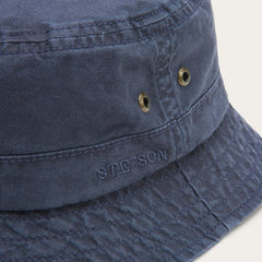 Bucket Delave Organic Cotton Blue | Men/Women Stetson Outdoor
