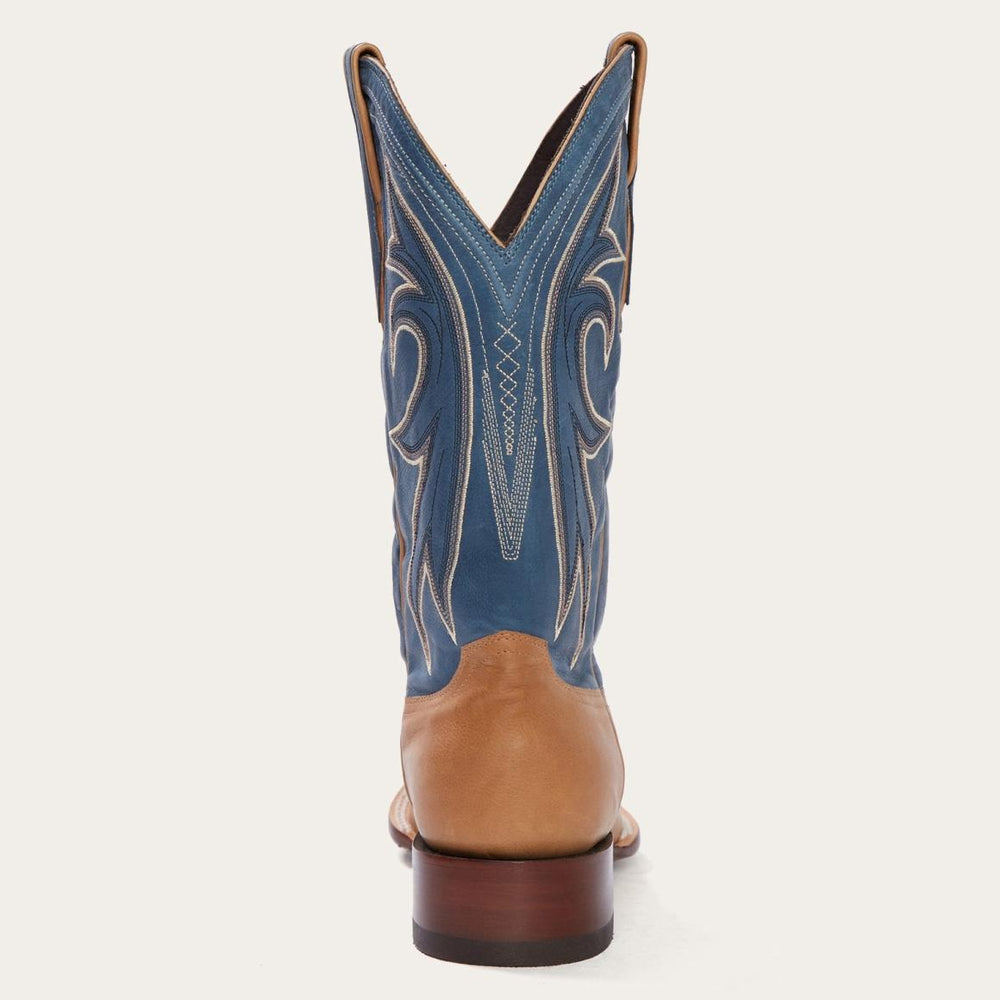 Casper Tan & Blue Matte Cowboy Boot Tan | Men Stetson Western