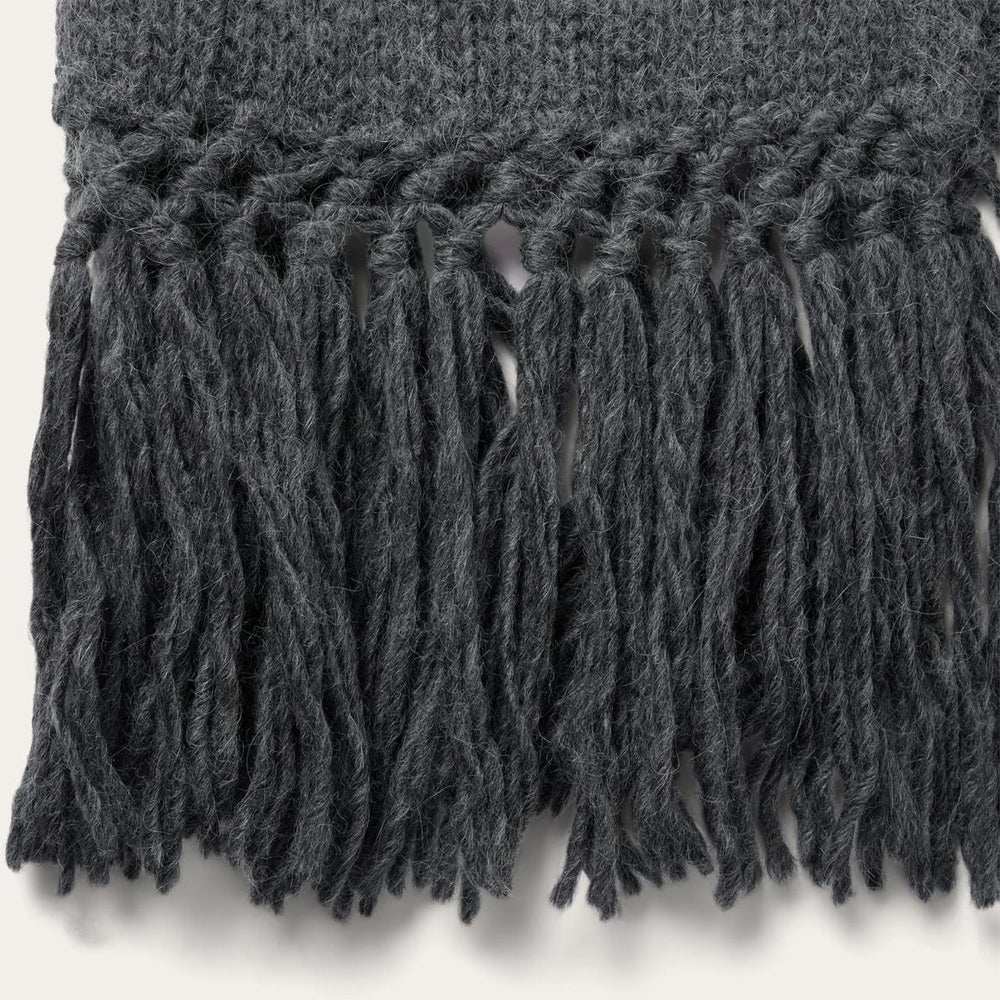 Charcoal Fringed Cardigan Grey | Women Stetson Fringe Jackets