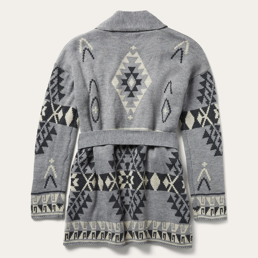 Chunky Knit Tie Sweater In Grey Grey | Women Stetson Sweaters