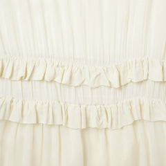 Cream Herringbone Dress White | Women Stetson Midi