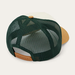 Fishing Patch Trucker Cap Off White / Tan / Green | Men/Women Stetson Caps & Truckers