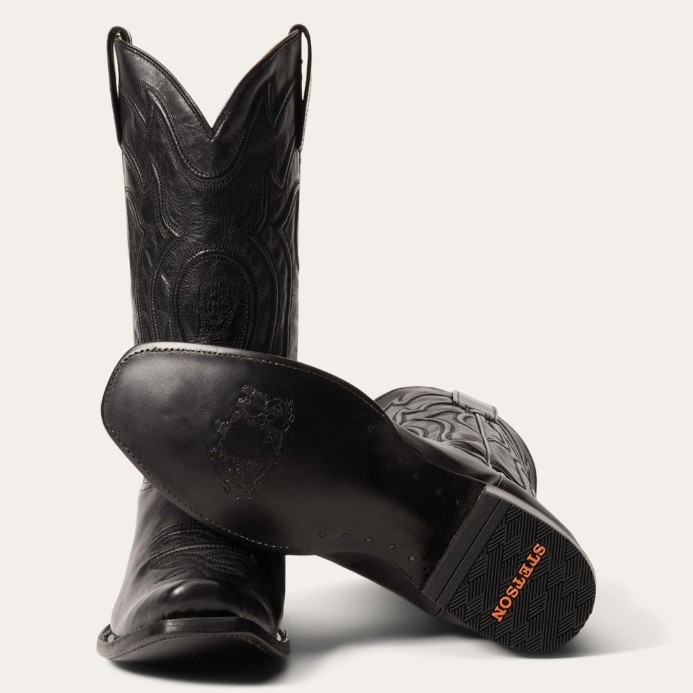 Garrett Boots Black | Men Stetson Western