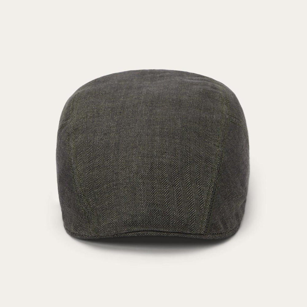 Herringbone Linen Ivy Cap Olive Herringbone | Men/Women Stetson Caps & Truckers