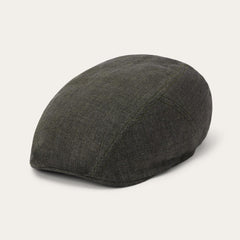 Herringbone Linen Ivy Cap Olive Herringbone | Men/Women Stetson Caps & Truckers