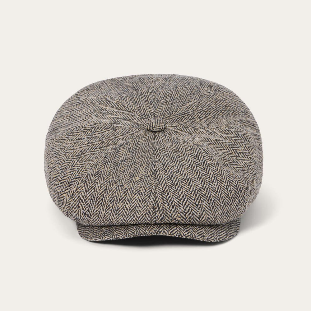 Herringbone Silk Hatteras Black/brown Herringbone | Men/Women Stetson Caps & Truckers