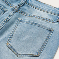 High Waist Flare Crop Jean Blue | Women Stetson Denim