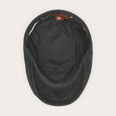 Hood Weathered Leather Ivy Cap Black | Men/Women Stetson Caps & Truckers