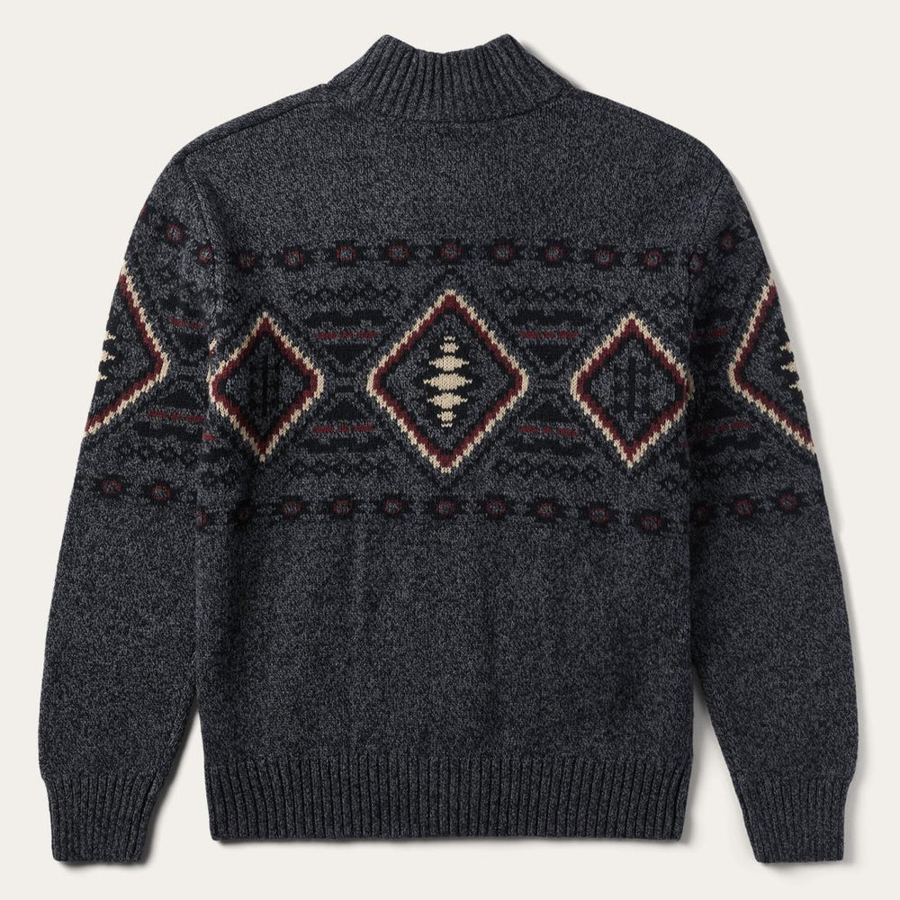 Horizontal Aztec Cardigan Grey | Men Stetson Jackets