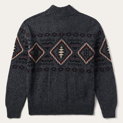 Horizontal Aztec Cardigan Grey | Men Stetson Jackets
