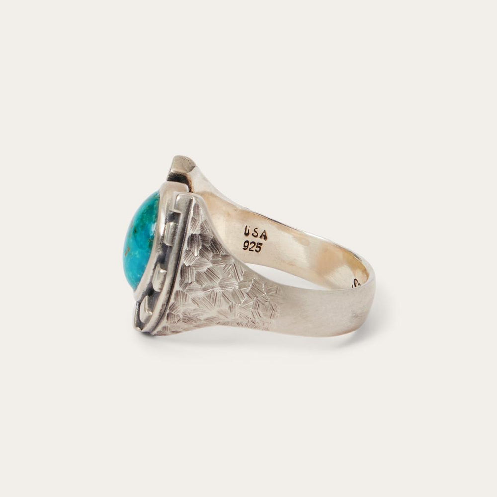 Horseshoe Ring With Turquoise | Men/Women Stetson Jewelry