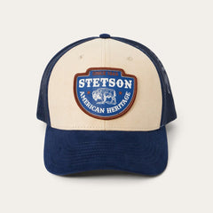 Khaki Arrowhead Patch Trucker Cap Khaki | Men/Women Stetson Caps & Truckers