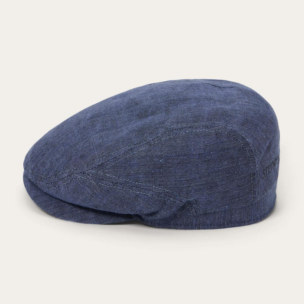 Linen Driver Cap Blue | Men/Women Stetson Caps & Truckers