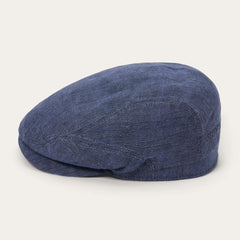 Linen Driver Cap Blue | Men/Women Stetson Caps & Truckers