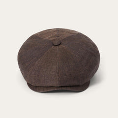 Linen Hatteras Cap Brown | Men/Women Stetson Caps & Truckers