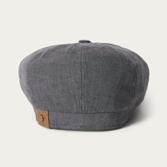 Linen Hatteras Newsboy Grey | Men/Women Stetson Caps & Truckers