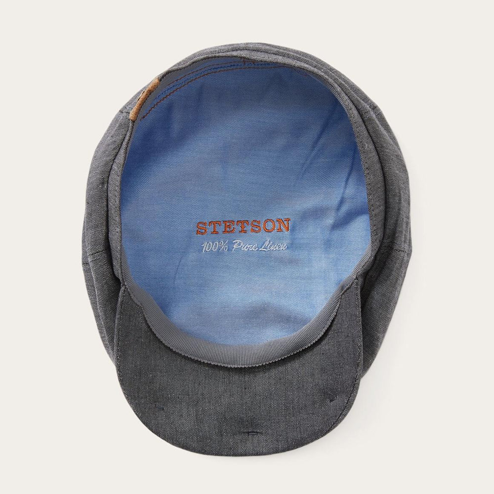 Linen Hatteras Newsboy Grey | Men/Women Stetson Caps & Truckers