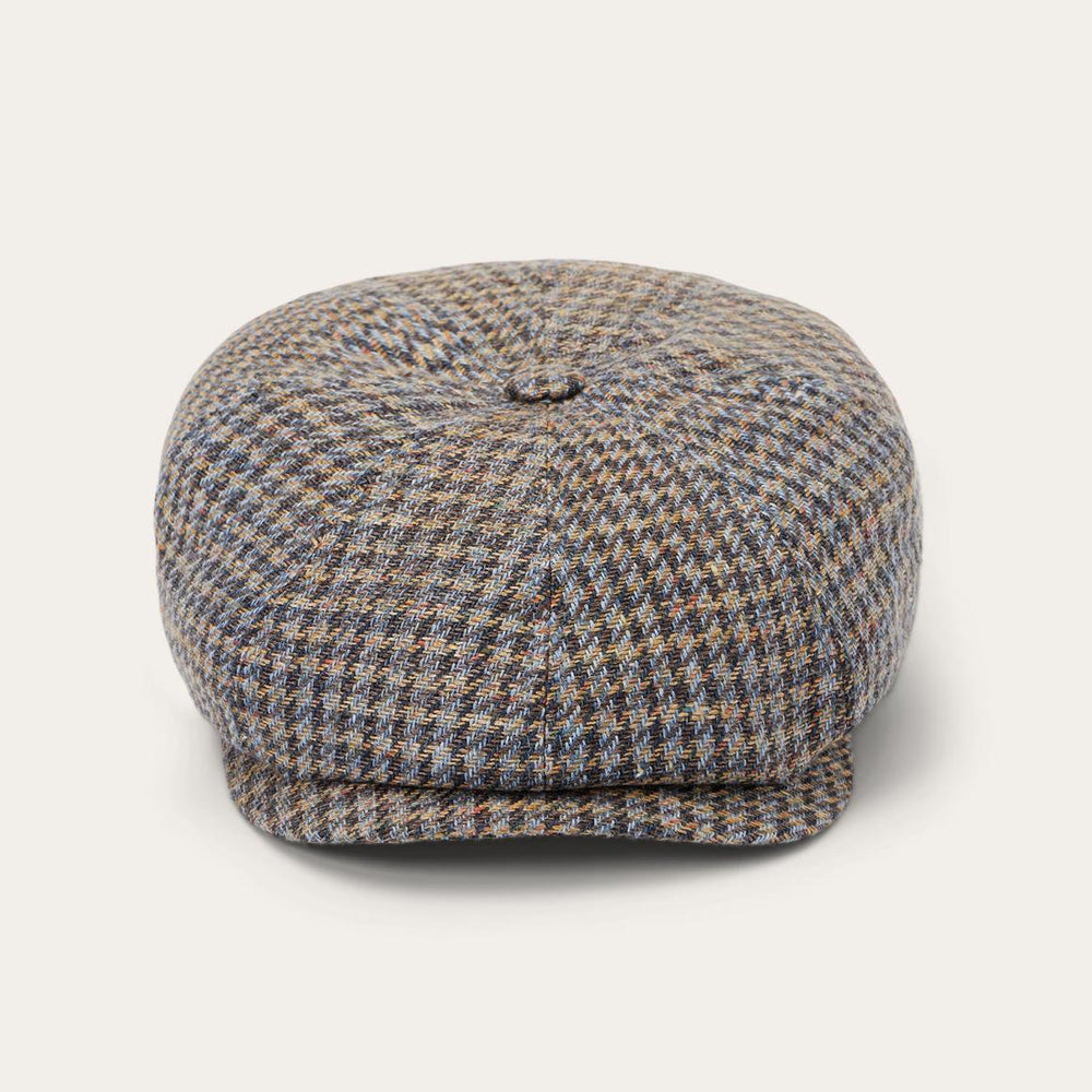Linen/Cotton Houndstooth Hatteras Multicolor Houndstooth | Men/Women Stetson Caps & Truckers